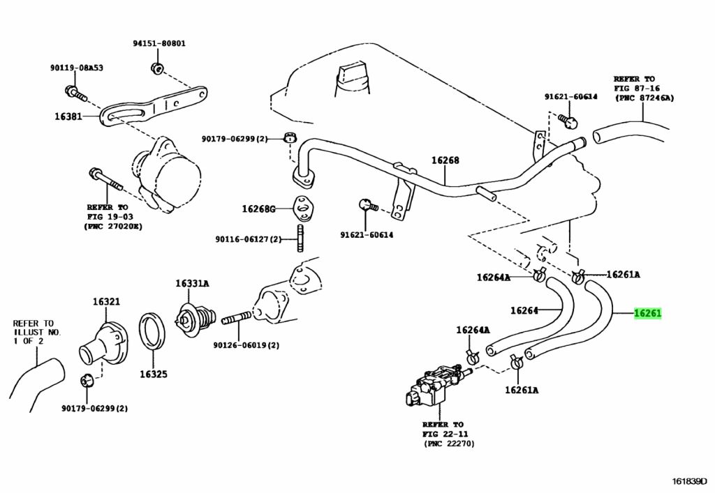 Buy Genuine Toyota 9955510185 (99555-10185) Hose, Water By-Pass. Prices ...