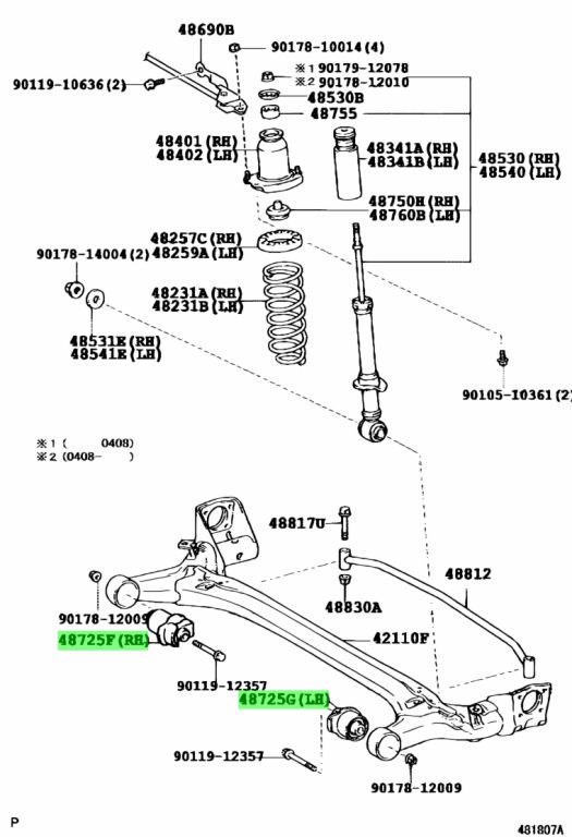 Toyota 48725 12580