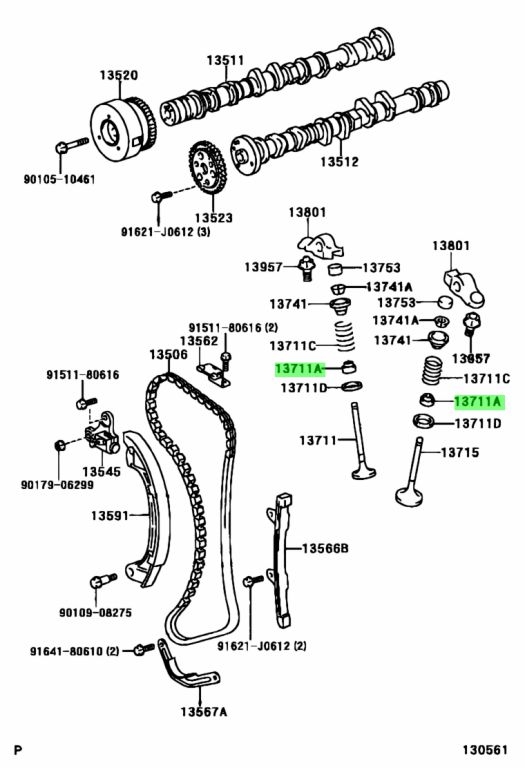 9091302112 toyota колпачок маслосъемный