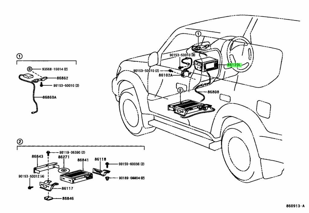 Toyota 86120 схема