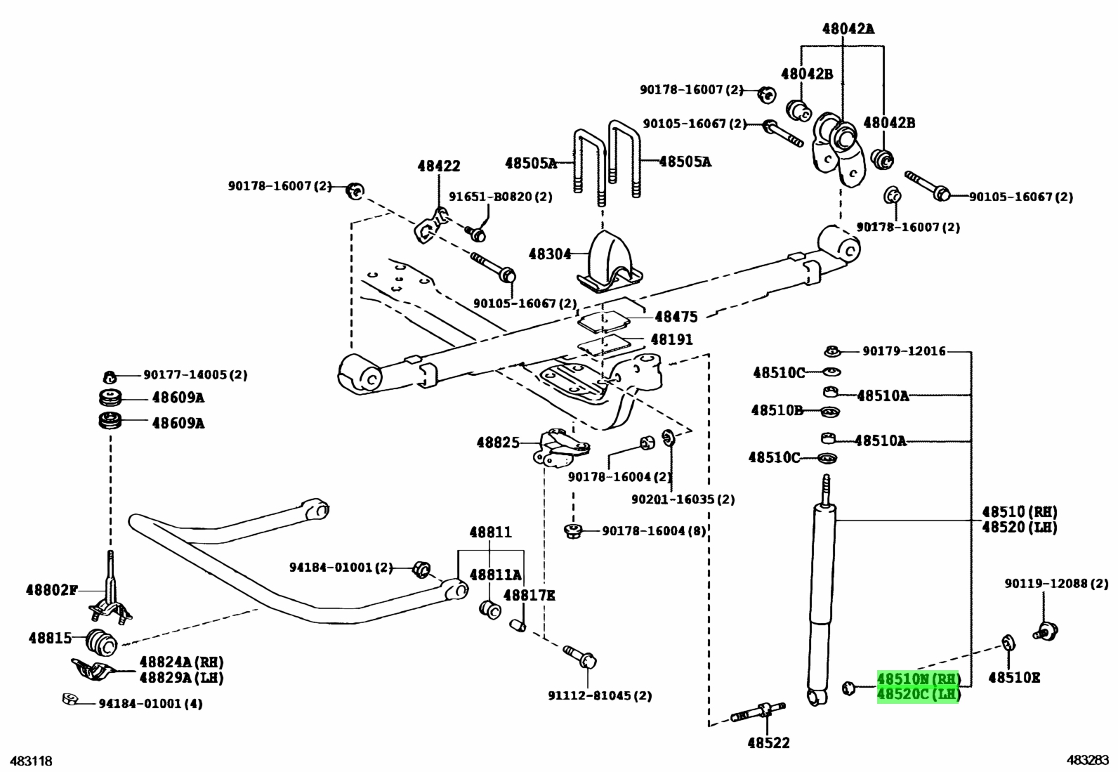 Buy Genuine Toyota 9038519011 (90385-19011) Bush. Prices, fast shipping ...