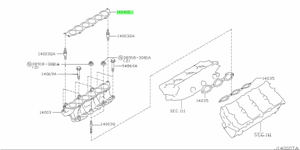 Nissan 14032 ax010