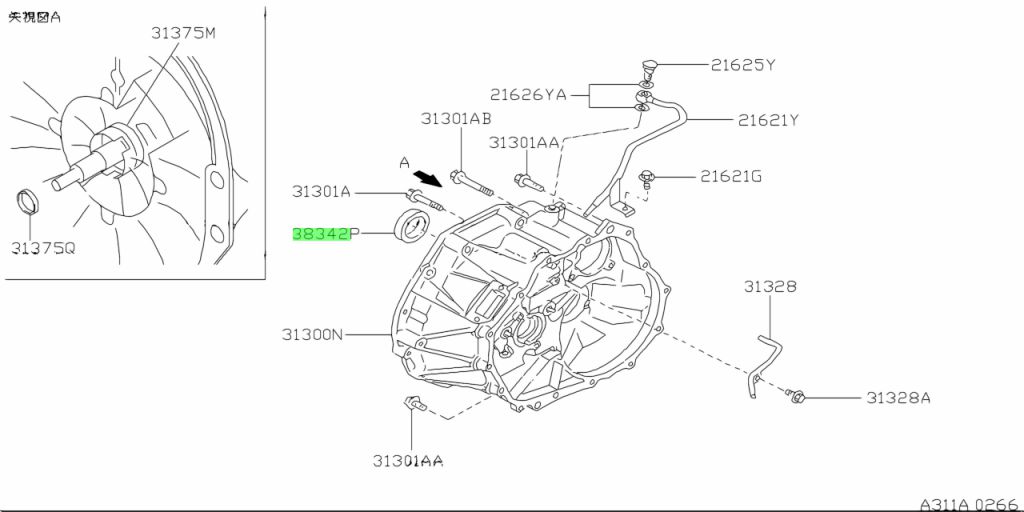 Nissan 38342 m8001