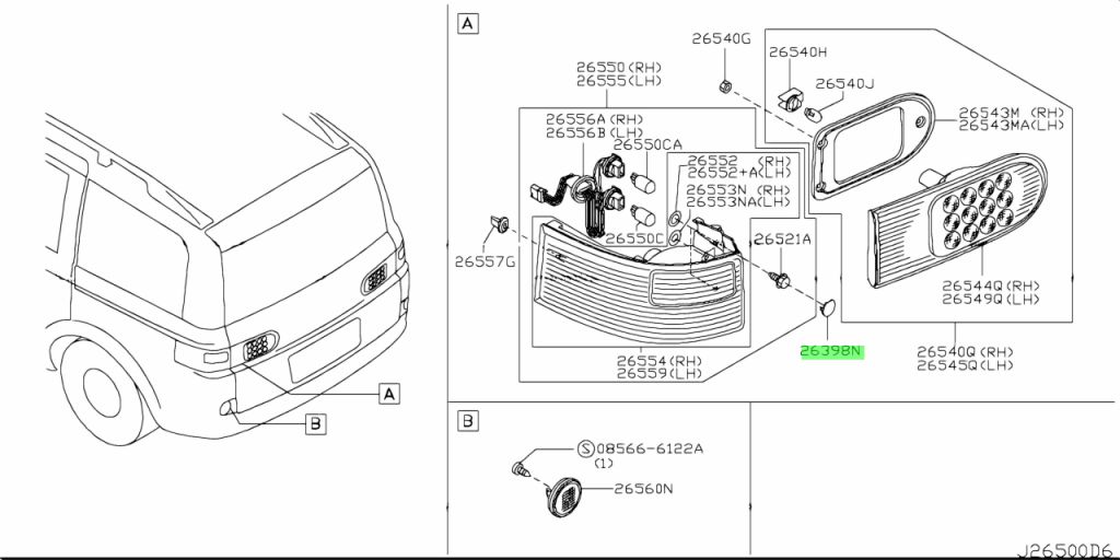 Nissan 26398 ew00a