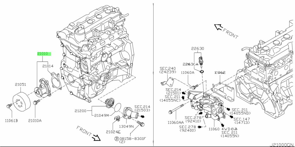 Nissan 15200 ed00a