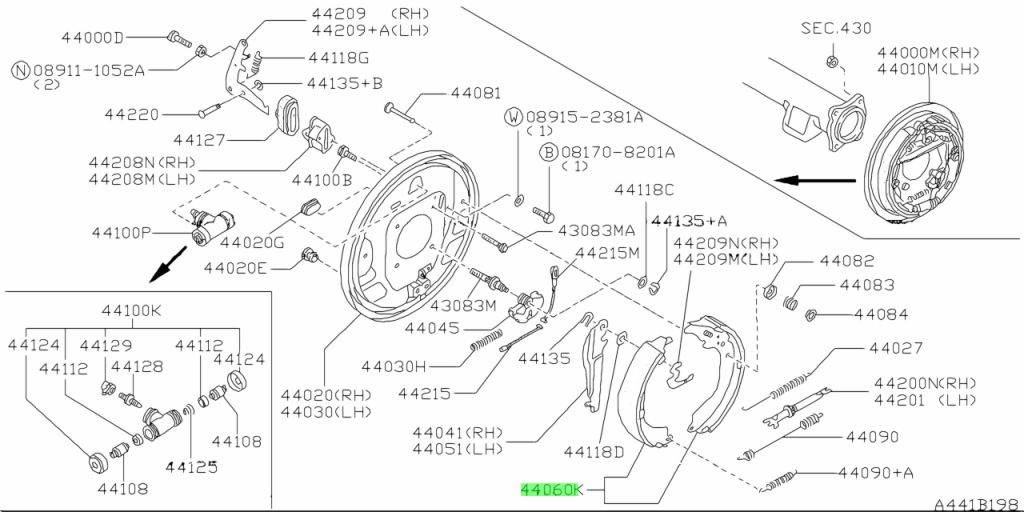 Nissan 44060 00q0e