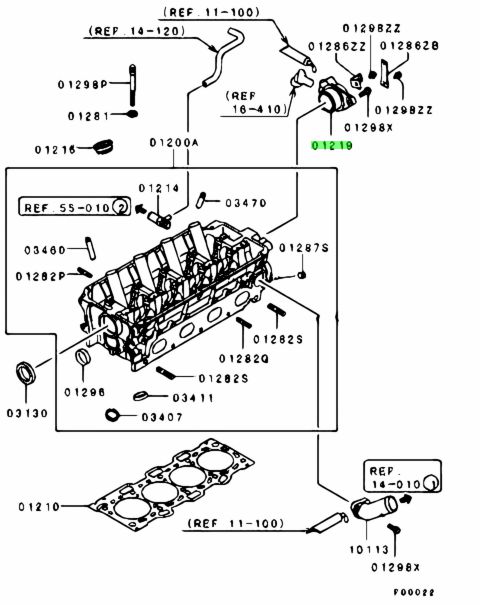 Genuine Mitsubishi 1865A128 SUPPORT,CAMSHAFT POSITION SENSOR - Amayama