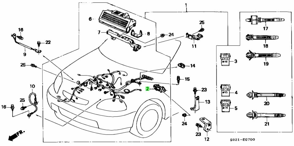 Buy Genuine Honda 32111-p2a-003 (32111p2a003) Plate, Wire Harness 