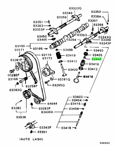 Md307343 применимость двигатель