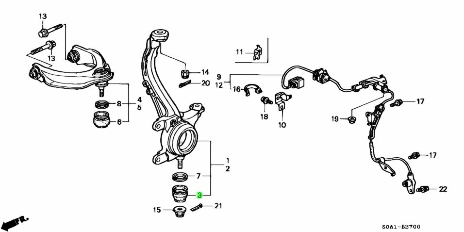 Honda 51225 sma 013