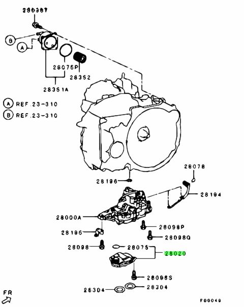 Mitsubishi 2824a007 подделка