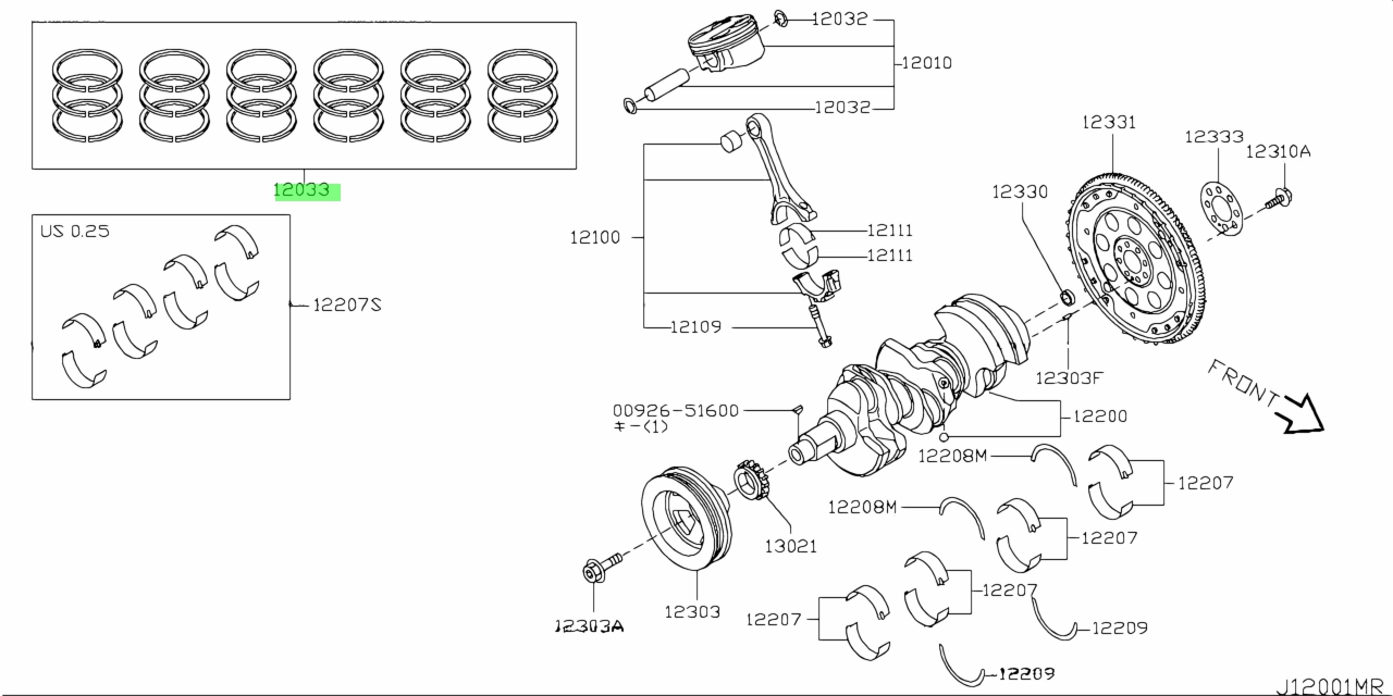 Nissan 12033 4m700