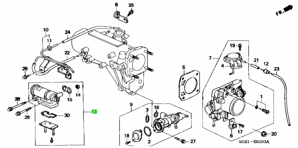 Buy Genuine Honda 36450-PR3-004 (36450PR3004) Valve Assy., Electronic ...