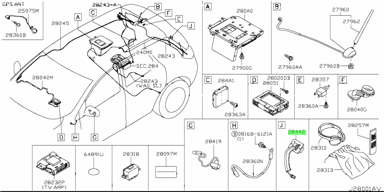 Genuine Nissan 28442-1AA0A (284421AA0A) CAMERA ASSEMBLY, BACK VIEW for ...