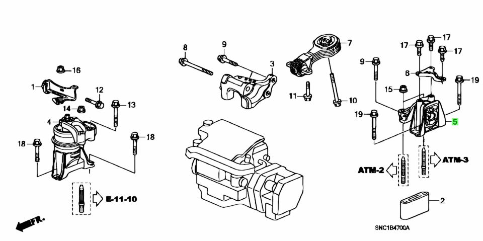 Buy Genuine Honda 50850-SNC-A91 (50850SNCA91) Rubber Assy ...