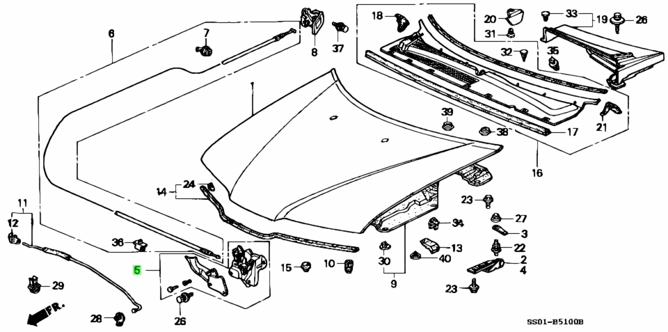 Buy Genuine Honda 74120-SS0-003 (74120SS0003) Lock Assy., Hood for ...