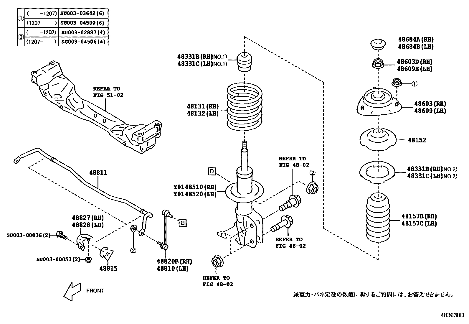 Front spring & shock absorber for Toyota GT 86 ZN6, 1 generation 04. ...