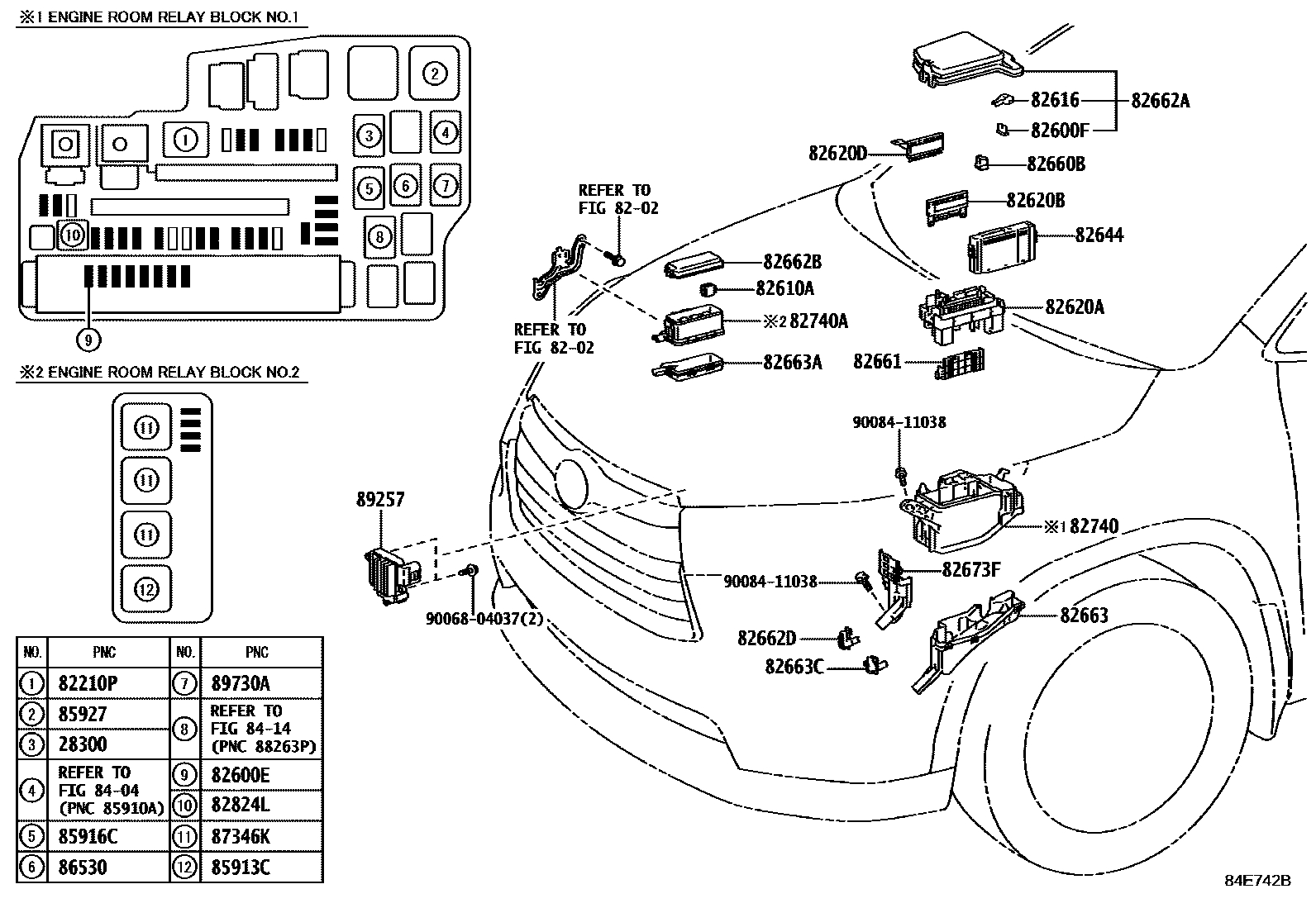 Switch & relay & computer for Toyota Highlander XU50, 3 generation 03. ...