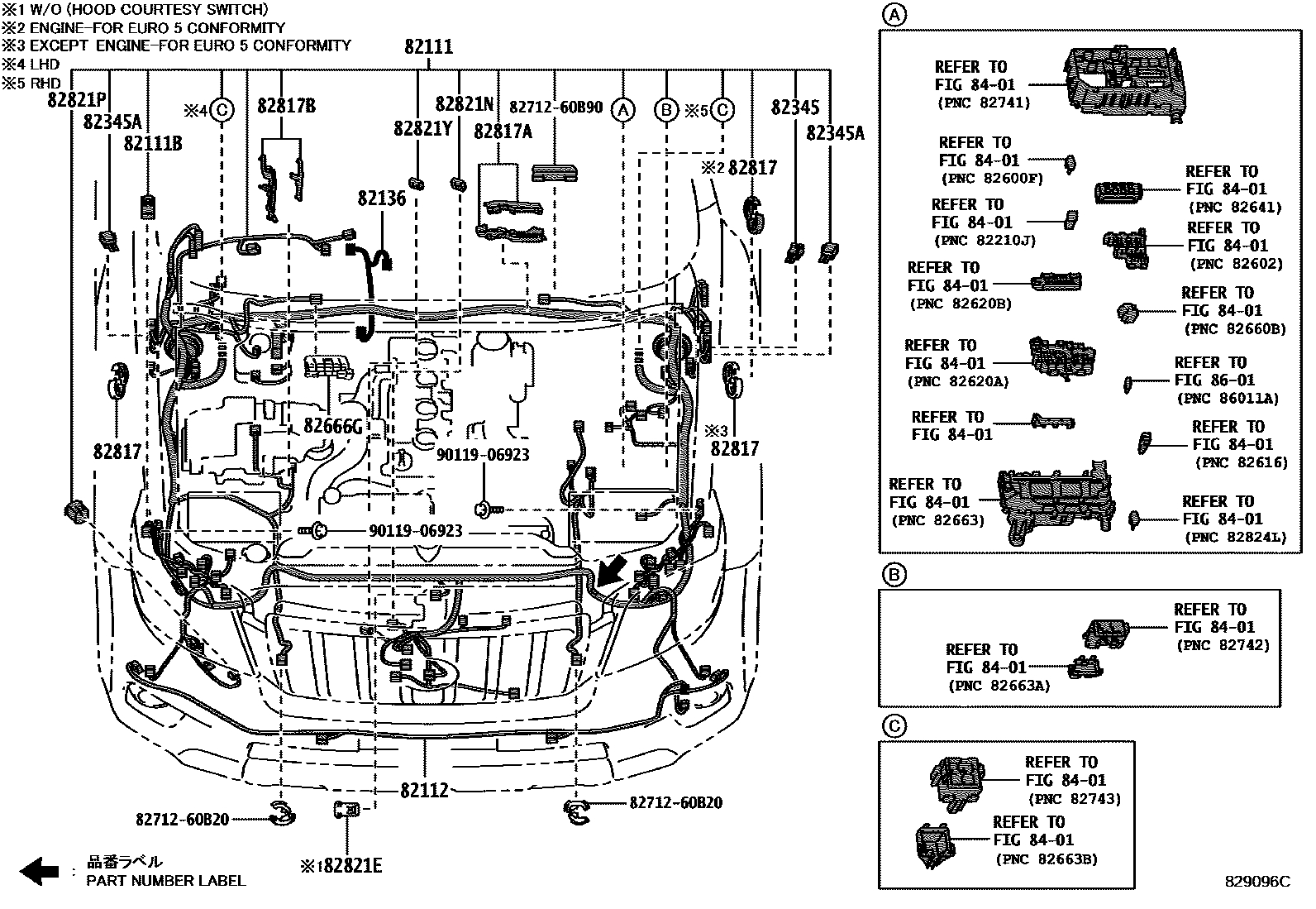 Электропроводка и монтажные детали для Toyota Land Cruiser Prado J150 .