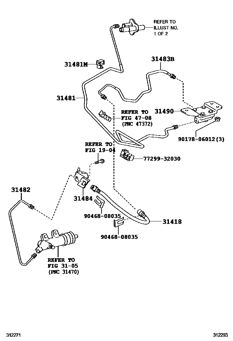 Clutch pedal & flexible hose for Toyota Land Cruiser Prado J150, 4 ...