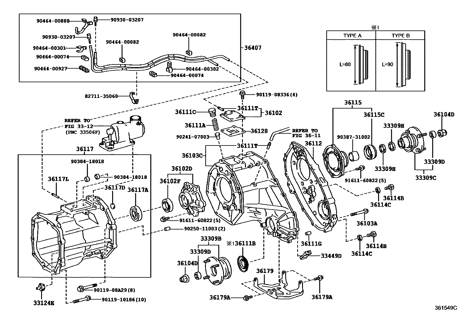 Transfer case & extension housing for Toyota Land Cruiser Prado J150, 4 ...