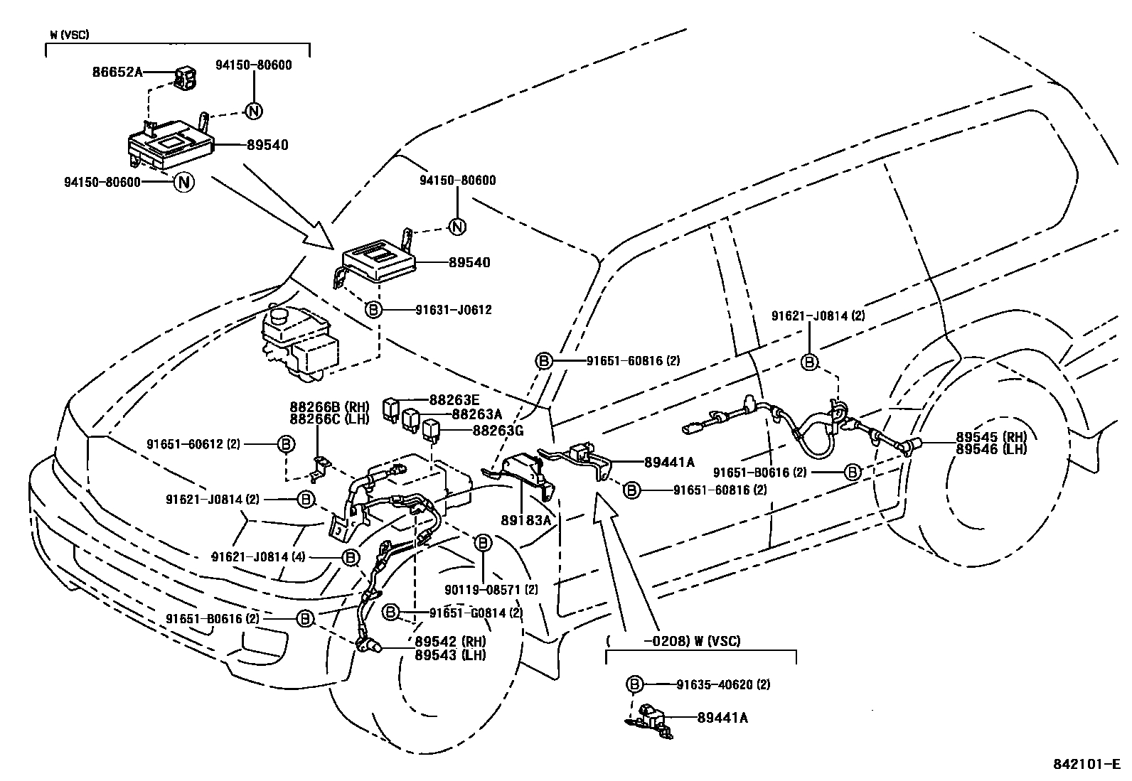 Калибровка vsc toyota land cruiser 100