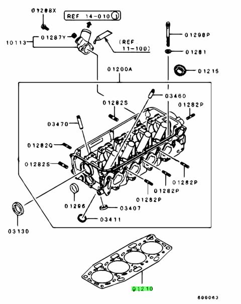 Buy Genuine Mitsubishi MD184399 Gasket,cylinder Head. Prices, fast ...