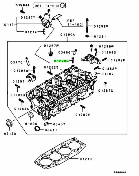 Buy Genuine Mitsubishi MF140239 Bolt. Prices, fast shipping, photos ...