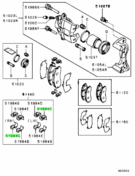 Mitsubishi mr431022 размеры