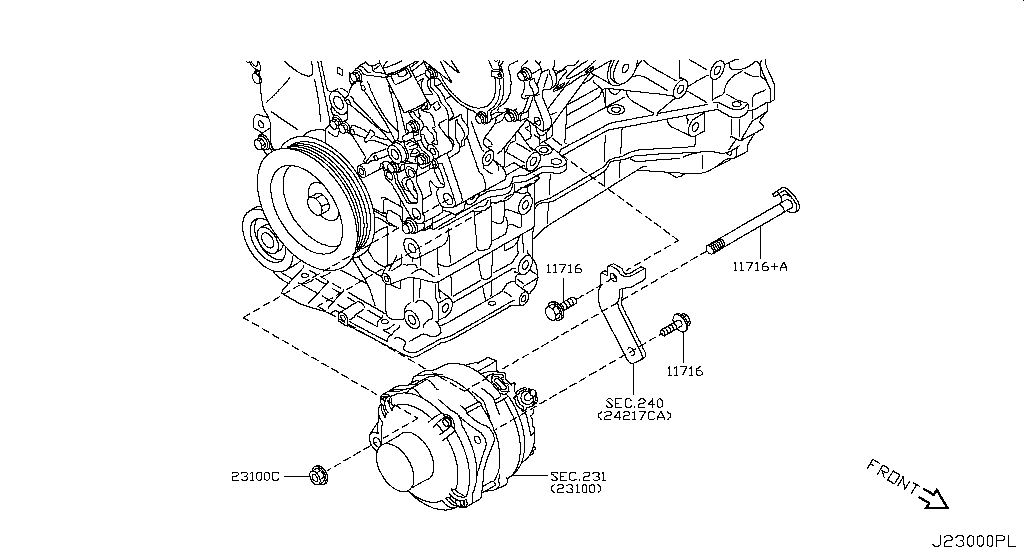 Alternator Fitting (Engine)