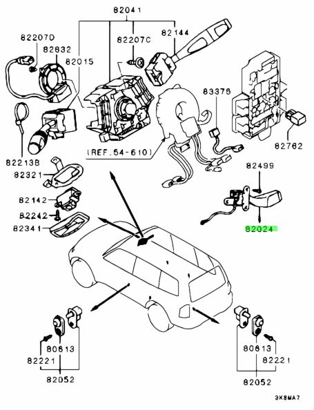 Mitsubishi mr554949 аналог