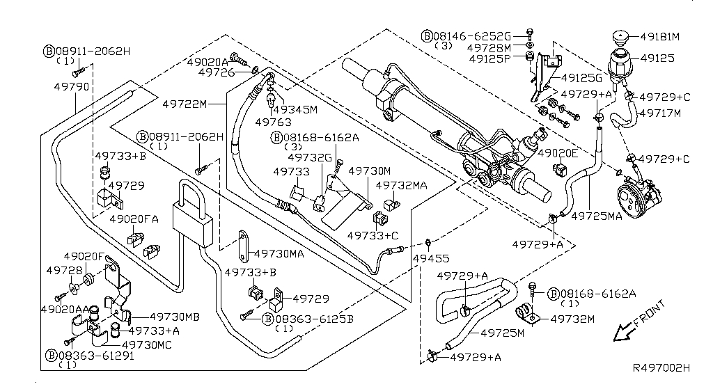 Power Steering Piping (Chassis)