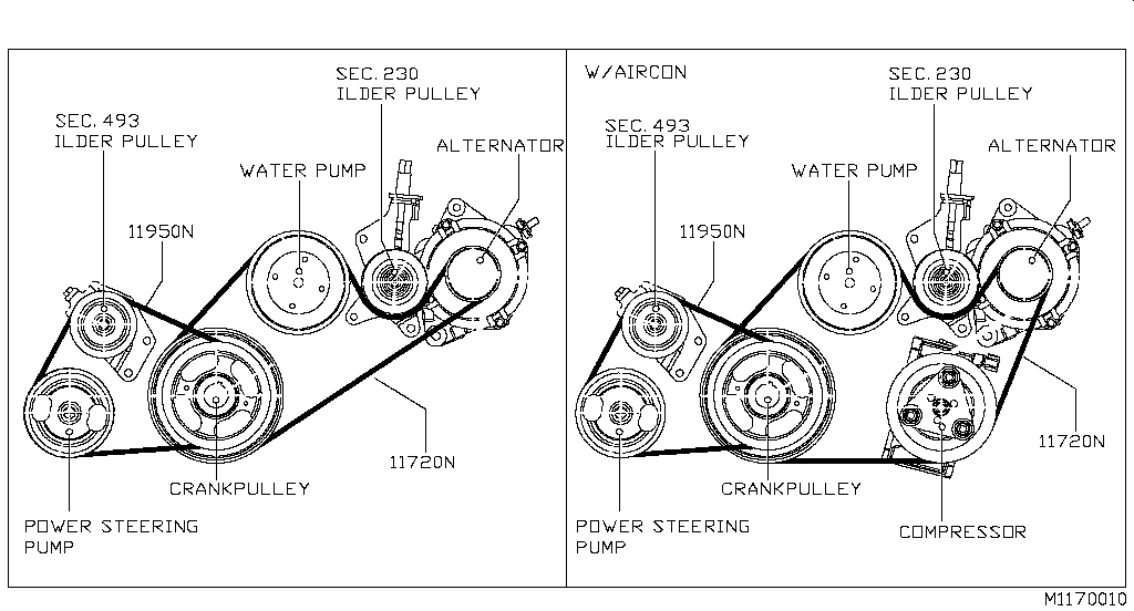 nissan np300 fan belt