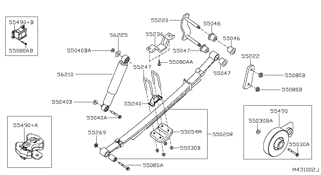 Chassis And Transmission For Nissan Navara D40, 2 Generation, Restyling 