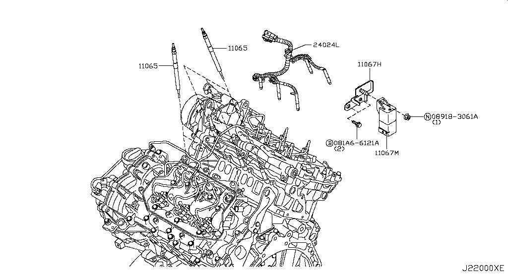 Engine ignition system (engine) for Nissan Navara D40, 2 generation ...