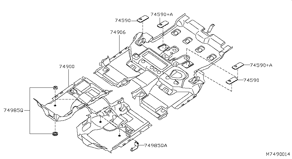 ★オーダーページ Floor trimming (trim) for Nissan Pathfinder R51, 3 generation