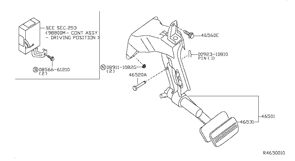 Brake & Clutch Pedal (Chassis)