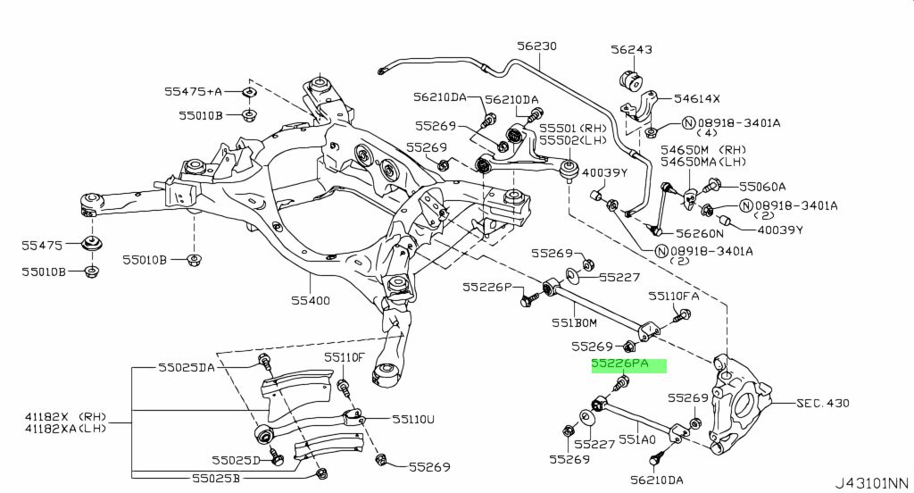 Nissan 55226 ja00b