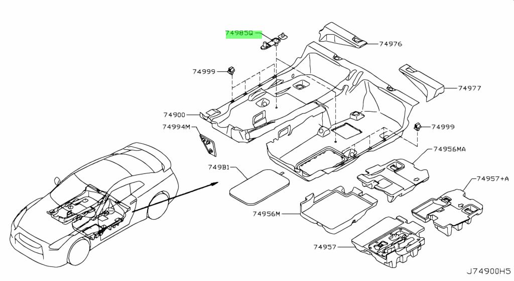 Nissan 74985 40u00