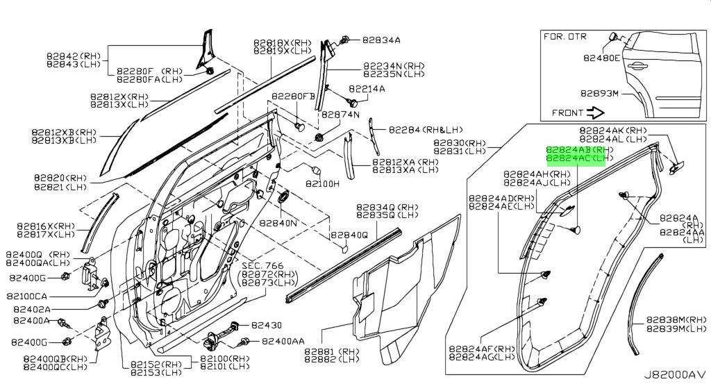 8085089922 nissan клипса пластиковая