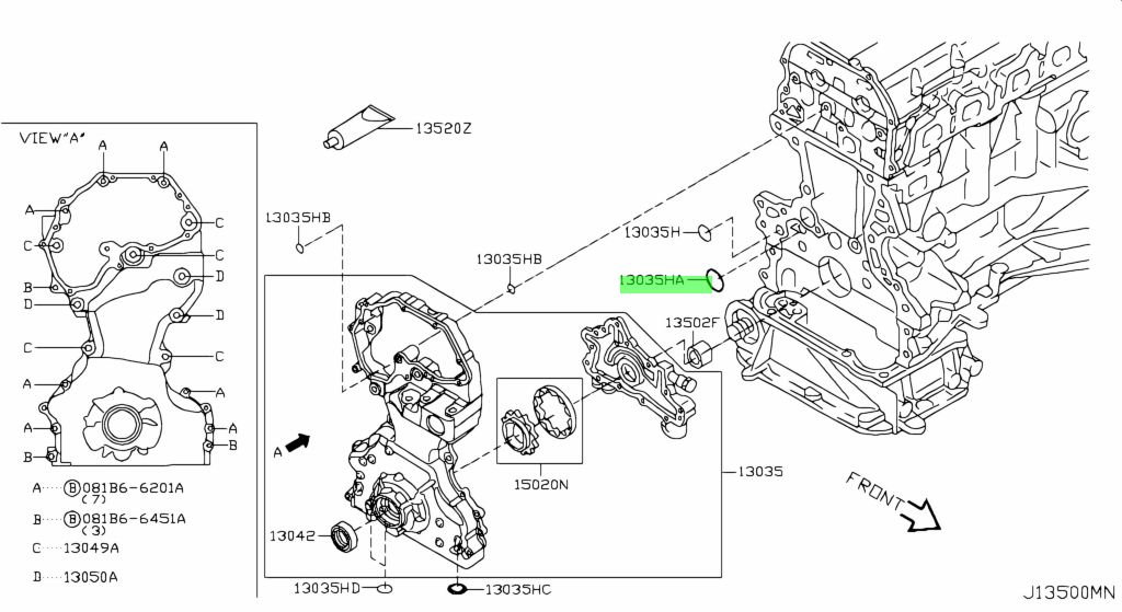 Nissan 15066 31u02