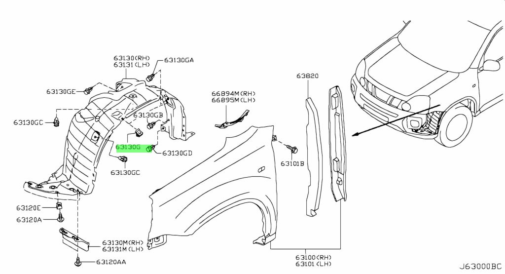 Nissan 01553 jd02a