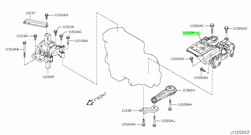 Nissan 11220 jd21a