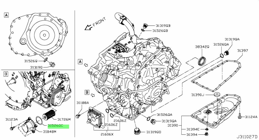 Nissan 31526 3vx0a