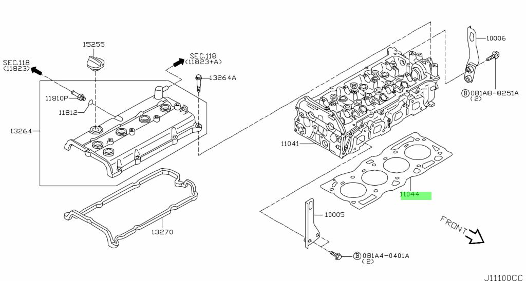 Nissan 11044 6n202