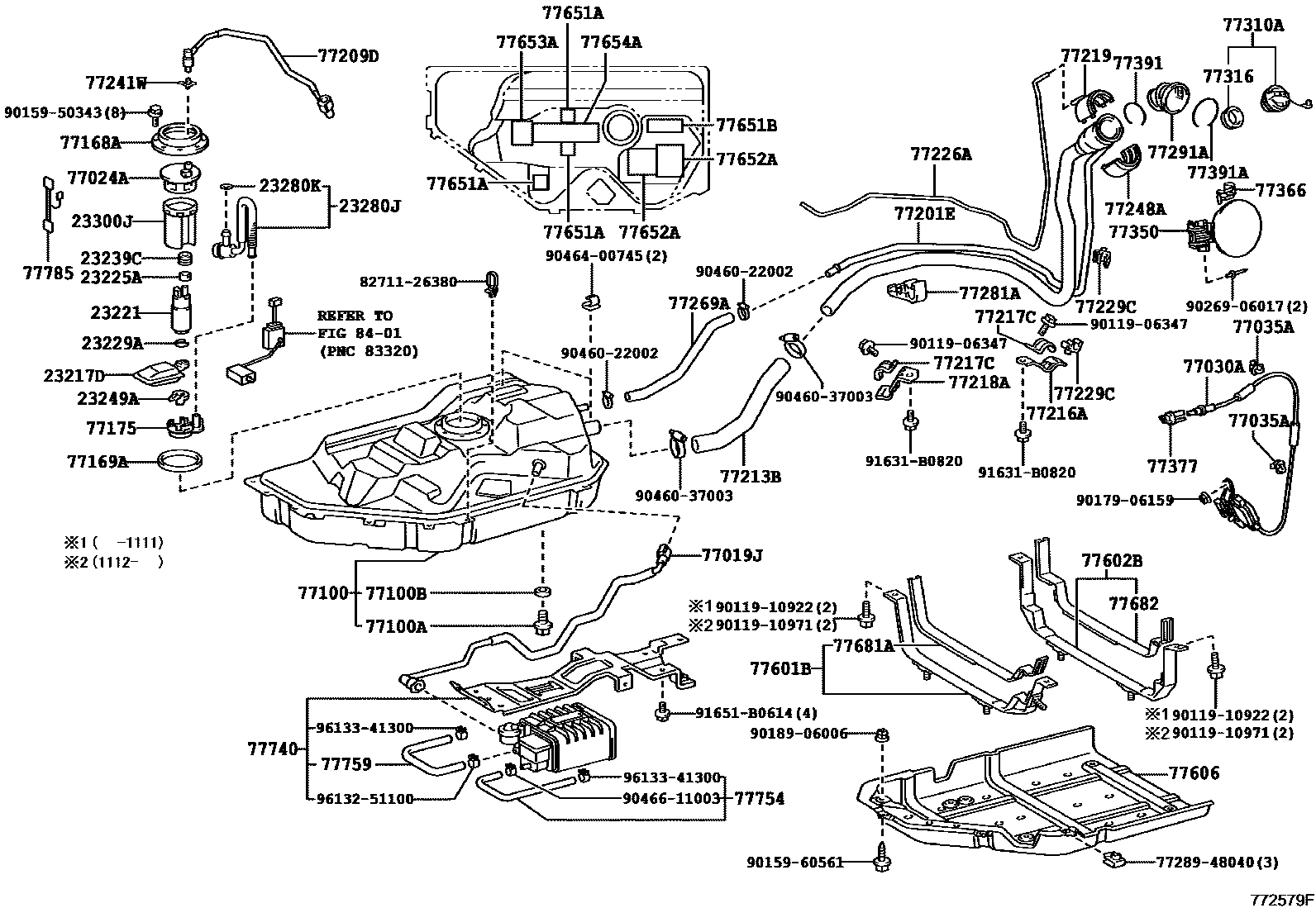 Fuel Tank Tube For Lexus Rx H Al Generation Restyling